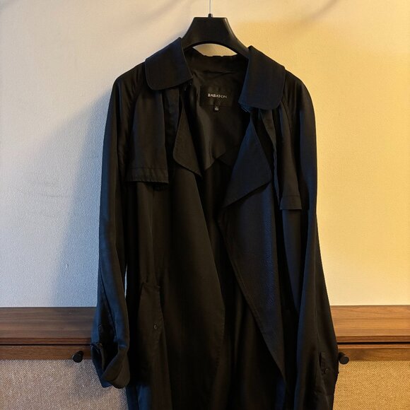 Aritzia-Babaton Black Lawson Coat- Size Small - Picture 2 of 4